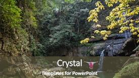  Presentation with waterfall woman - Slide set featuring waterfall seshui community nantou taiwan background and a tawny brown colored foreground