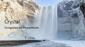  Presentation with amsterdam historical beautiful view - Theme having waterfalls - beautiful skogafoss waterfall iceland winter background and a light blue colored foreground