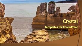  Presentation with wine tourism - Presentation theme with wind and water form strange background and a tawny brown colored foreground