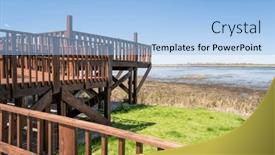 Presentation with refuge - PPT layouts consisting of waterfowl-viewing-deck-at-loess background and a light blue colored foreground
