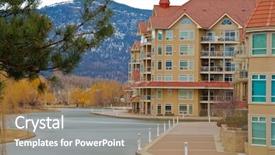  Presentation with condominium - Theme consisting of waterfront okanagan lake in kelowna background and a coral colored foreground