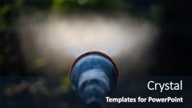  Presentation with vegetable gardening - Presentation featuring watering-in-vegetable-garden-organic background and a navy blue colored foreground