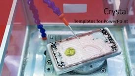  Presentation with mobile phones and hospital - Slide deck with watering robot - factory for production of mobile background and a  colored foreground