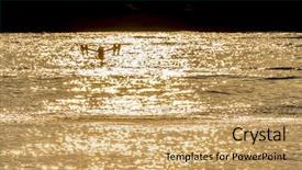  Presentation with personal - Theme with watering robot - personal drone flying background and a coral colored foreground