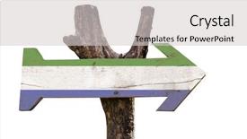  Presentation with wooden - PPT layouts with waterloo - sierra leone wooden sign isolated background and a  colored foreground