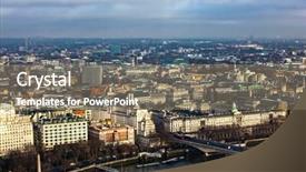  Presentation with bridge - Slide deck consisting of sociologist 3d rendering a yellow road sign background and a light blue colored foreground