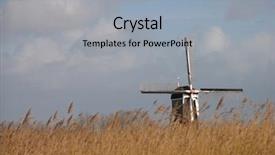  Presentation with dutch - Amazing PPT theme having watermanagement - dutch reed landscape 2 backdrop and a  colored foreground