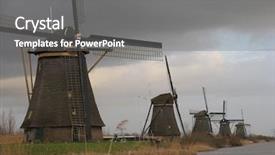 Presentation with windmills - Amazing slides having watermanagement - dutch windmills in kinderdijk 1 backdrop and a  colored foreground