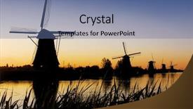  Presentation with texas windmill - Amazing slides having watermanagement - famous windmill park kinderdijk holland backdrop and a ocean colored foreground