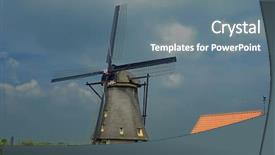  Presentation with windmill - Cool new theme with watermanagement - snapshot of a dutch windmill backdrop and a  colored foreground