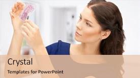  Presentation with love between man and woman - PPT theme featuring watermark - picture of lovely woman background and a lemonade colored foreground