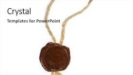  Presentation with stamps - Presentation theme having watermark - post stamps empty seal wax background and a  colored foreground