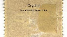  Presentation with postage - PPT layouts having watermark - reverse side of a postage background and a coral colored foreground