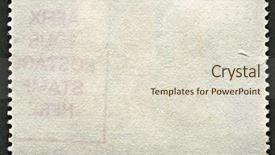  Presentation with postage - Presentation design having watermark - reverse side of a postage background and a lemonade colored foreground