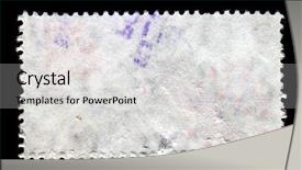  Presentation with postage - Presentation theme consisting of watermark - reverse side of a postage background and a light gray colored foreground