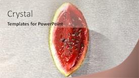  Presentation with lime - PPT layouts having watermelon-slice-made-from-lime background and a light gray colored foreground