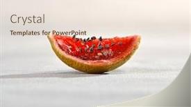  Presentation with lime - Audience pleasing slide deck consisting of watermelon-slice-made-from-lime backdrop and a cream colored foreground