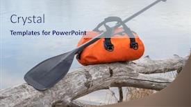  Presentation with stand - Presentation enhanced with waterproof-duffel-and-stand-up background and a sky blue colored foreground