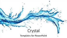  Presentation with water splash - Colorful slides enhanced with waters splash backdrop and a white colored foreground