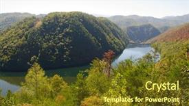  Presentation with dam - Cool new presentation with watershed - calderwood dam lake backdrop and a tawny brown colored foreground