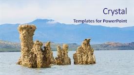  Presentation with water agriculture california - Slide deck having watershed - tufa's at mono lake northern background and a sky blue colored foreground