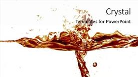  Presentation with ink splash - Audience pleasing presentation consisting of watersplash - cola splash on white background backdrop and a white colored foreground