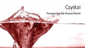  Presentation with abstract and red - PPT layouts consisting of watersplash - red splash abstract background background and a white colored foreground