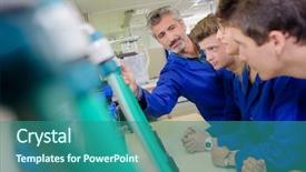  Presentation with craft - Slide set featuring waterworks - craft class background and a ocean colored foreground