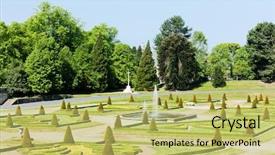  Presentation with north indian wedding invitation - Amazing presentation design having waterworks - garden of barnard castle north backdrop and a yellow colored foreground