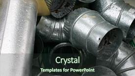  Presentation with casting aluminum - Cool new presentation with waterworks - used wet aluminum ductwork backdrop and a wine colored foreground