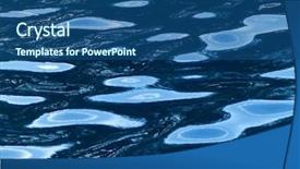  Presentation with water wave - Amazing presentation theme having  backdrop and a  colored foreground