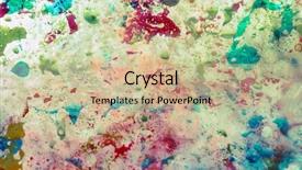  Presentation with water color - Presentation design having water mixed color background background and a coral colored foreground