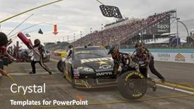  Presentation with race car - Amazing theme having watkins-glen-ny-aug-12 backdrop and a tawny brown colored foreground
