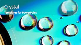  Presentation with media and information literacy - Beautiful PPT theme featuring watter drops on dvd media backdrop and a teal colored foreground