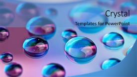  Presentation with media - Slides with watter drops on dvd media background and a teal colored foreground