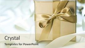  Presentation with hd valentine - Cool new theme with gold wave - st valentine's gift backdrop and a soft green colored foreground