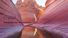  Presentation with wave - Presentation enhanced with wave-arizona-vermillion-cliffs-paria background and a violet colored foreground