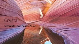  Presentation with seismic wave earth - PPT theme enhanced with wave-arizona-vermillion-cliffs-paria background and a coral colored foreground