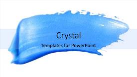  Presentation with abstract blue white - Slides featuring wave border - abstract acrylic blue brush stroke background and a light blue colored foreground