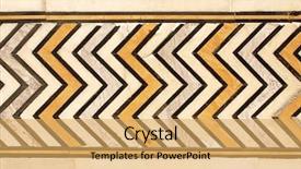 Presentation with taj mahal - Cool new theme with wave border - ancient geometric ornament on marble backdrop and a yellow colored foreground