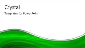  Presentation with abstract green - Colorful presentation enhanced with wave border - green abstract composition backdrop and a white colored foreground