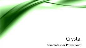  Presentation with abstract green smoke - Amazing slide set having wave border - green abstract composition backdrop and a white colored foreground