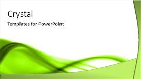  Presentation with abstract green - Amazing slide set having wave border - green abstract composition backdrop and a white colored foreground