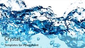  Presentation with clean water - Beautiful presentation theme featuring  backdrop and a  colored foreground