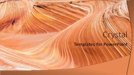  Presentation with awesome - Beautiful presentation theme featuring wave-is-an-awesome-vivid backdrop and a coral colored foreground