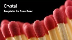  Presentation with wave - Presentation consisting of wave of red matchsticks shallow background and a black colored foreground