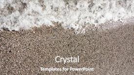  Presentation with water wave - Slides with wave of sea water background and a gray colored foreground