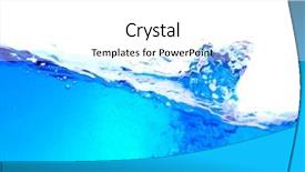  Presentation with clean water - Slide set enhanced with wavelets-of-clean-water-blue background and a white colored foreground