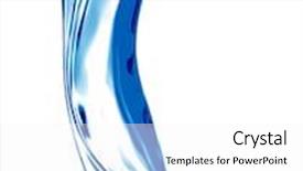  Presentation with clean water - Beautiful presentation theme featuring wavelets of clean water blue tint backdrop and a white colored foreground