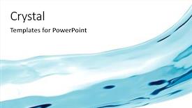  Presentation with clean water - Colorful theme enhanced with wavelets-of-clean-water-blue backdrop and a white colored foreground